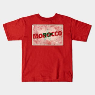 Morocco Vintage style retro souvenir Kids T-Shirt